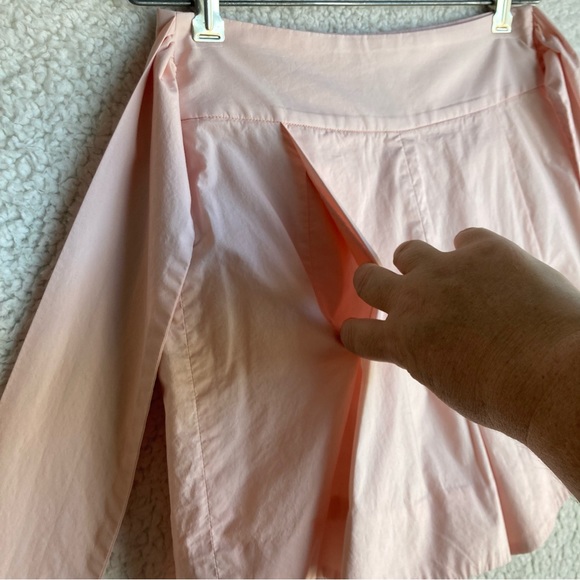 J Crew Women's blush pink high waisted shorts with pleat and bow detail, Sz 00 - Picture 7 of 16